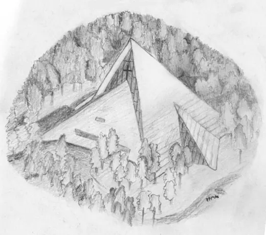 Photo 7: Drawing · The church of Hyvinkää, Finland