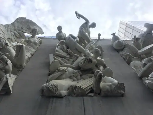 Photo 4: Exterior · Classical statues of facade of Ian Potter Art Gallery