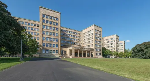Photo 2: Exterior · The Poelzig-Bau , aka IG Farben Building, which today houses the University of Frankfurt am Main
