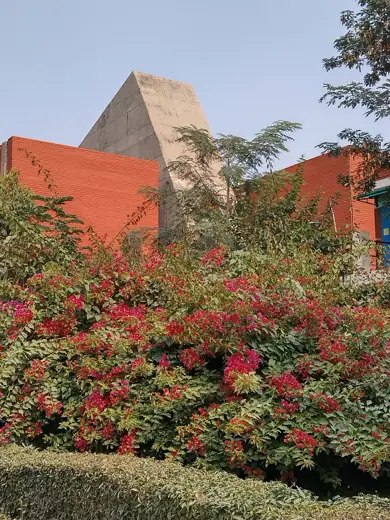 Photo 2: Exterior · The Computer Center at IIT Kanpur India with flowering