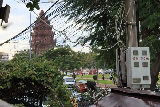 Photo 4: Exterior · Phnom Penh Independence Monument from Java Cafe, Preah Sihanouk Blvd