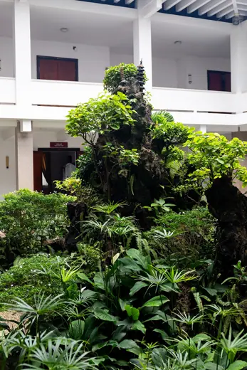 Photo 6: Interior · A courtyard in Independence Palace in Ho Chi Minh City in Vietnam