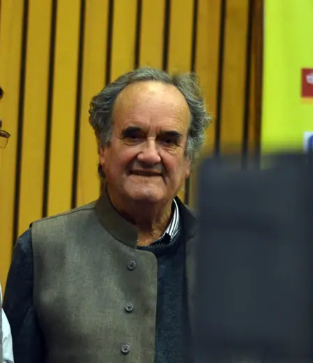 Photo 4: Exterior · Mark Tully at 2nd International Conclave of Odia language 2016 at India International Centre, New Delhi