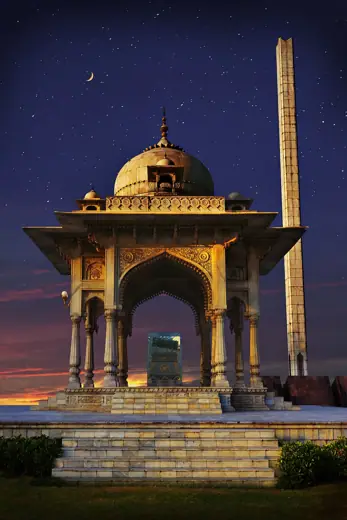 Photo 3: Exterior · Composite Photograph of Islamic Summit Minar and Monument Situated in Lahore,Pakistan