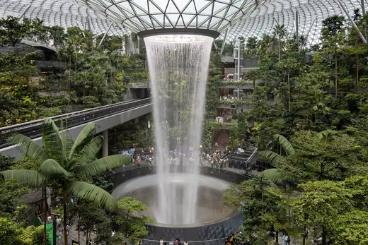 Photo 5: Interior · World's tallest indoor waterfall, the Rain Vortex, inside Jewel Changi Airport in Singapore 
