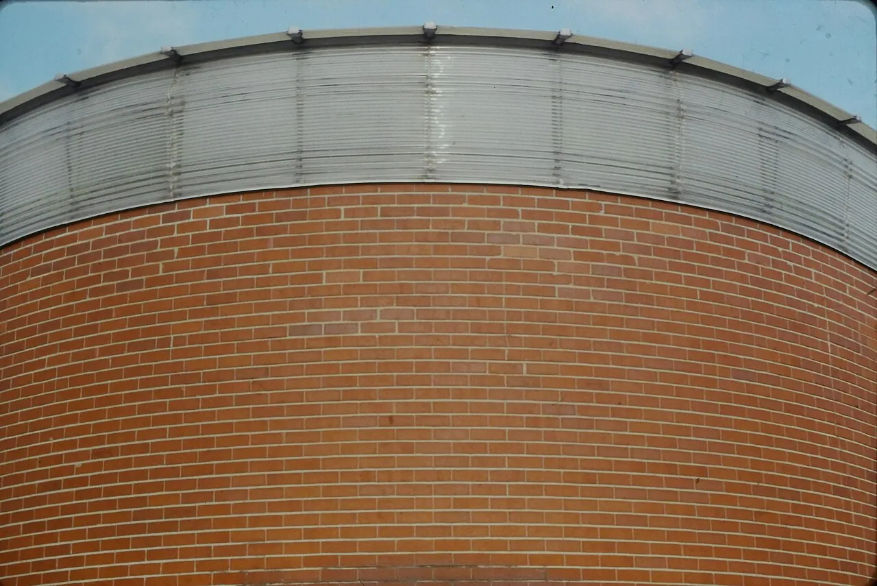 Johnson Wax Headquarters: Detail · Administration Building designed by Frank Lloyd Wright in 1936 and opened in 1939