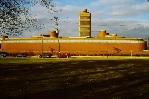 Photo 3: Exterior · Administration Building designed by Frank Lloyd Wright in 1936 and opened in 1939