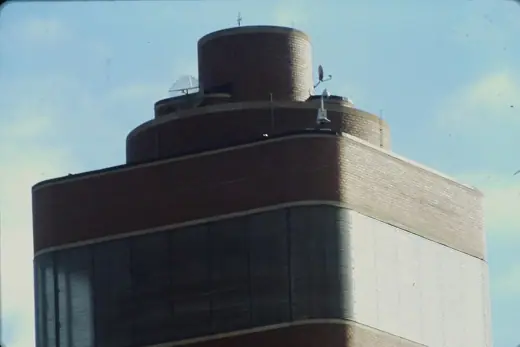 Photo 6: Detail · Research Tower designed by Frank Lloyd Wright in 1944 and opened in 1950
