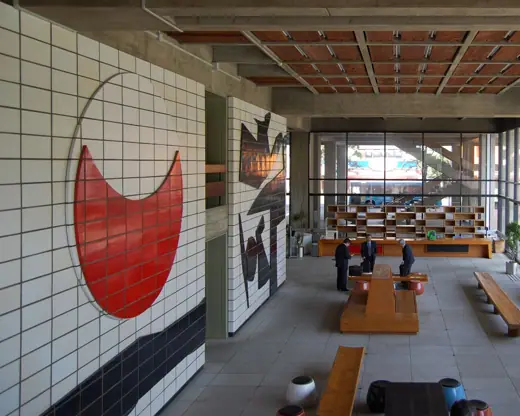 Photo 4: Interior · Interior Of The East office of Kagawa Prefecture, Takamatsu, Kagawa, Japan, designed by Kenzo Tange in 1958