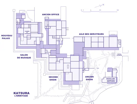 Photo 7: Plan · Katsura, plan de l'ermitage