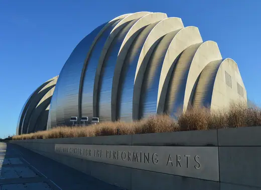 Photo 1: Exterior · Kauffman Center for Performing Arts at daytime in Kansas City, MO
