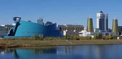 Photo 3: Interior · The National Concert hall is the blue, wave-like building on the left