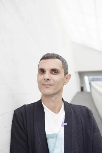 Photo 2: Exterior · Artist_Angelo_Plessas_in_Kiasma PHOTO Finnish National Gallery /Pirje Mykkänen