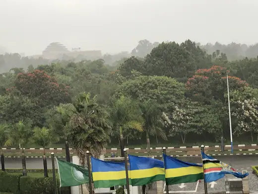 Photo 4: Exterior · This photo is for rain season in Kigali where you the beautiful of trees and convention center