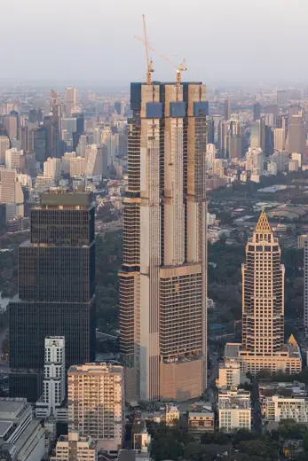 Photo 3: Exterior · Skyscraper under construction near Dusit Central park, bangkok