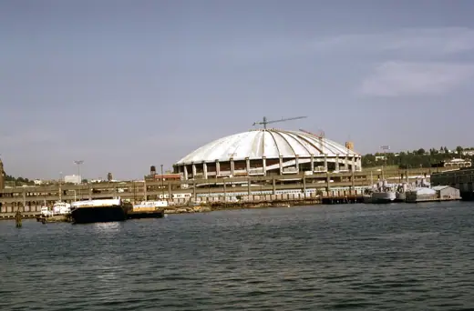 Photo 2: Exterior · Construction on the Kingdome in Seattle circa 1975