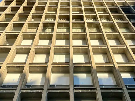 Photo 2: Detail · Detail of facade at Kips Bay Towers in Manhattan