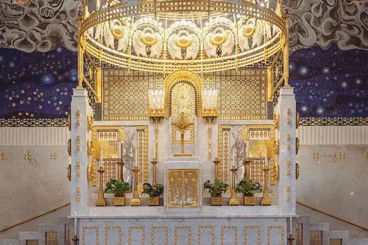 Photo 3: Interior · The main altar of the Kirche am Steinhof in Vienna, Austria
