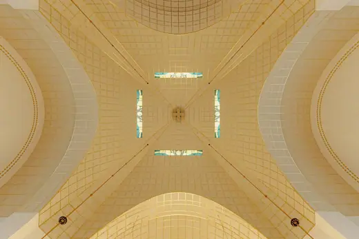 Photo 4: Interior · View up to the dome from the inside of the Kirche am Steinhof in Vienna, Austria