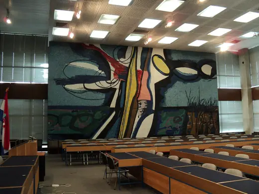 Photo 5: Interior · Mosaic in the Main hall of Kockica, author Zlatko Prica