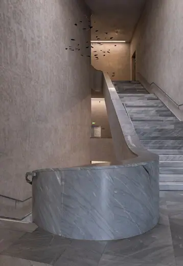 Photo 4: Interior · Stairwell, Neubau building, Kunstmuseum, Basel, Switzerland