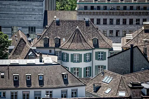 Photo 5: Elevation · Basel: St.-Alban-Graben 7, Ansicht vom Martinsturm