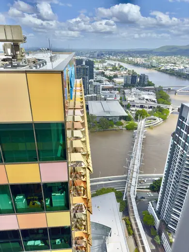 Photo 6: Context · Kurilpa Bridge, Queensland Gallery of Modern Art seen from level 35, 2024