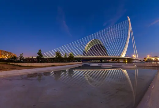 Photo 5: Context · Azud del Oro bridge and The Agora , City of Arts and Sciences , Valencia , Spain
