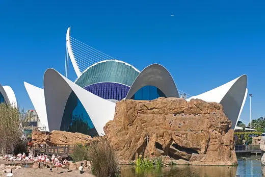 Photo 4: Exterior · Restaurant building of L'Oceanogràfic, Valencia, Valencia, Spain