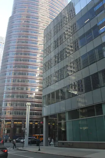 Photo 4: Exterior · Lipstick Building (left) and Citigroup Center annex (right) in Manhattan, New York, seen in October 2023