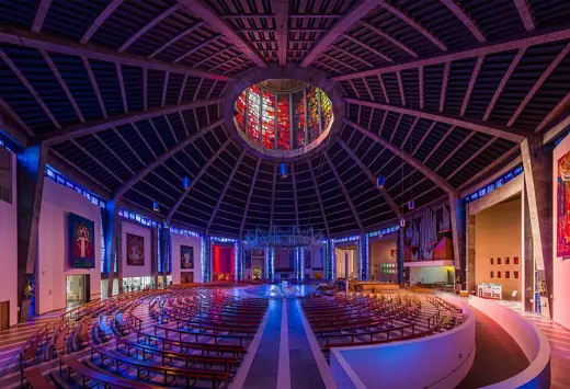 Photo 5: Interior · The interior of Liverpool Metropolitan Cathedral viewed from a raised seating area