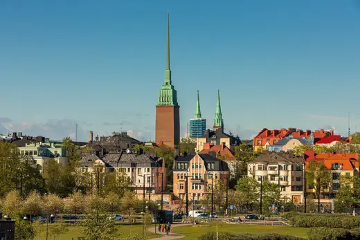 Photo 4: Exterior · A view towards Eira from the public sauna Löyly in Hernesaari, Helsinki, Finland in 2022 May