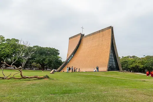 Photo 3: Exterior · Luce Memorial Chapel under cloudy sky on 14 November 2020
