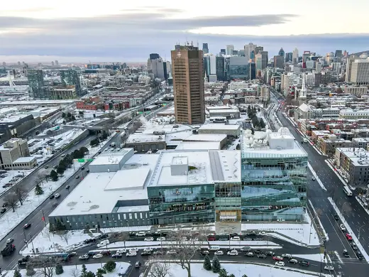 Photo 5: Context · The two buildings of the Canadian Broadcasting Corporation in Montreal, Quebec