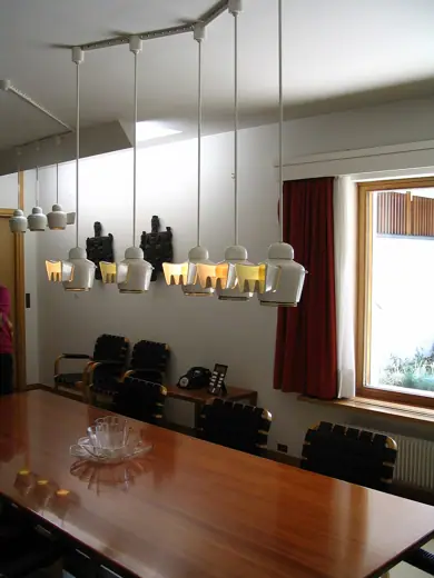 Photo 6: Interior · Furnishings and lighting fixtures in Louis Carré House, by Alvar Aalto, France