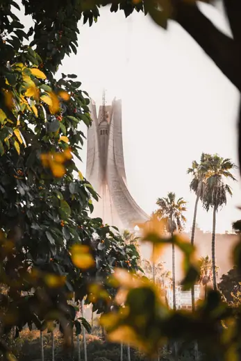 Photo 3: Exterior · The Maqam Echahid is a concrete monument commemorating the Algerian war for independence