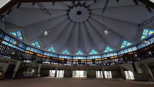 Photo 7: Interior · Interior ceiling section of Masjid Negara Malaysia