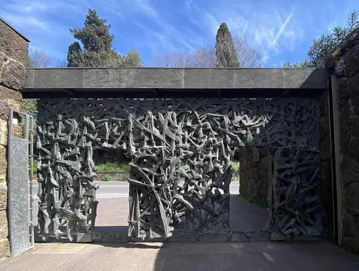Photo 3: Exterior · Entrance gate at the Mausoleo della Fosse Ardeatine by Mirko Basaldella