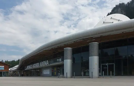 Photo 2: Exterior · Inzell, speed skating rink: the Max Aicher Arena