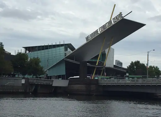 Photo 2: Exterior · Melbourne Exhibition Centre viewed from the Yarra River on 9 February, 2018
