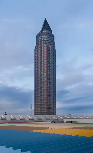 Photo 2: Exterior · Trade Fair Tower, Frankfurt, Hesse, Germany