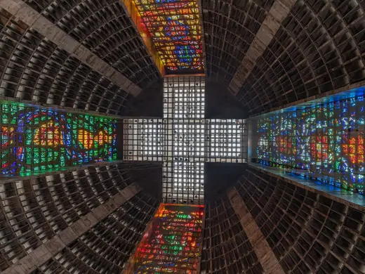 Photo 5: Interior · Greek Cross, Interior Metropolitan Cathedral of Rio de Janeiro