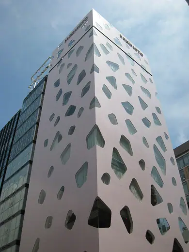 Photo 2: Exterior · Mikimoto Ginza Building, at Ginza Tokyo Japan, design by Toyo Ito