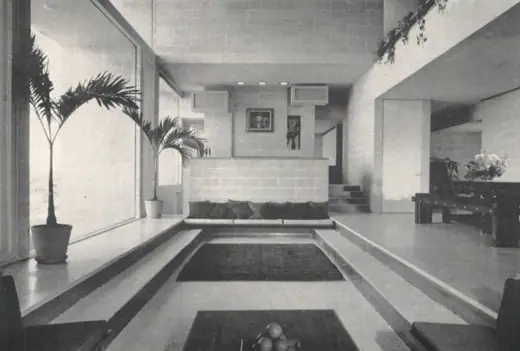Photo 5: Interior · Milam Residence living area (1963)