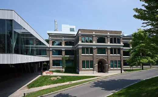 Photo 4: Interior · Rand Hall with Milstein Hall at left, Cornell University, Ithaca, New York