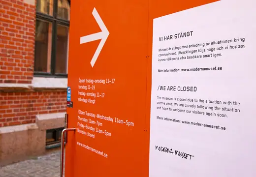 Photo 4: Exterior · Som en följd av coronapandemin håller Moderna Museet i Malmö stängt tills vidare