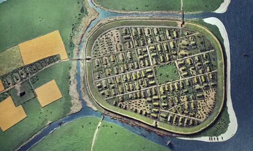 Photo 7: Model · Scale model of Aarhus during the Viking age in Moesgaard Museum