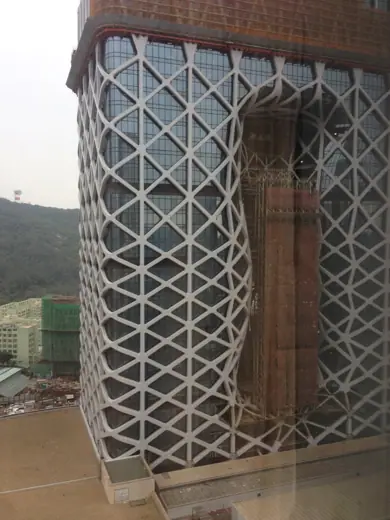 Photo 4: Exterior · The construction of the new hotel in the City of Dreams in Macau known as the Morpheus (2017)