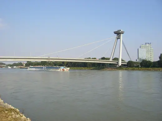 Photo 4: Exterior · The UFO Bridge or New Bridge of Bratislava, Slovakia