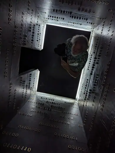 Photo 5: Interior · Inside an art exhibit at MONA, Berriedale, Tasmania, reflection from mirror ceiling